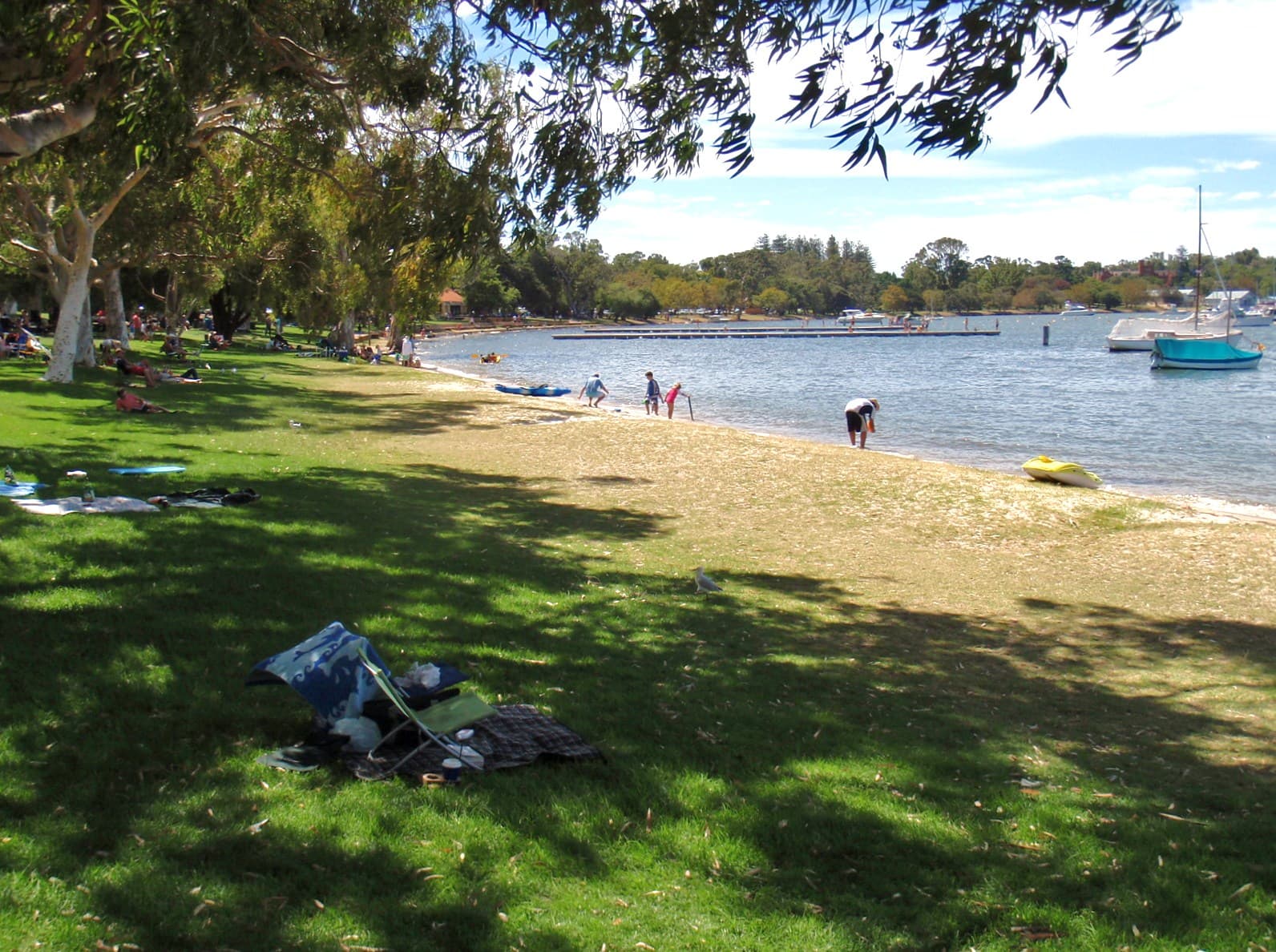 Matilda Bay on the Swan River at Crawley, the home waters of Mounts Bay Sailing Club