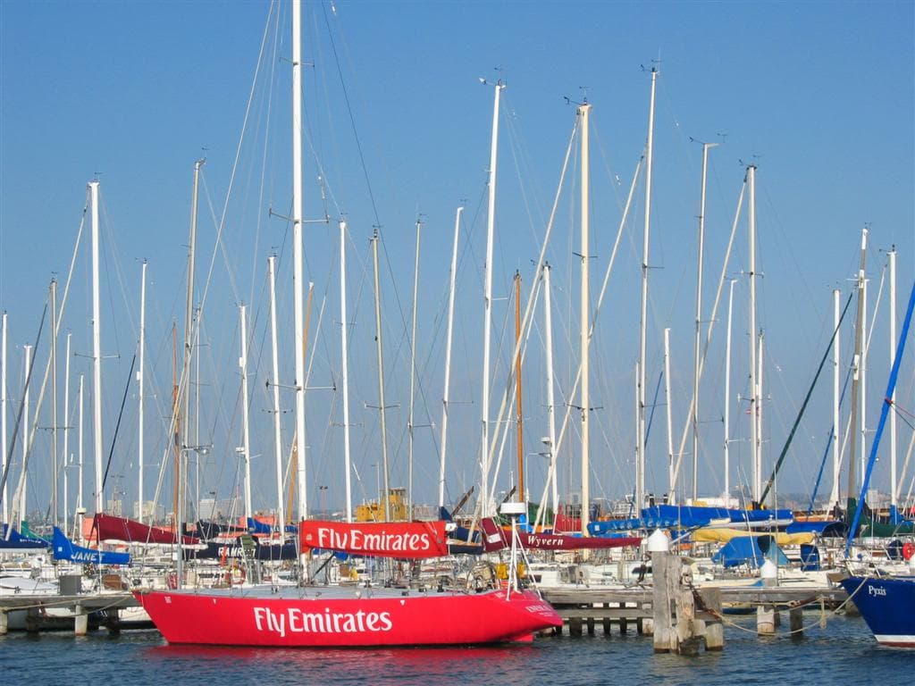 Sailing yachts at the Royal Yacht Club of Victoria, Williamstown