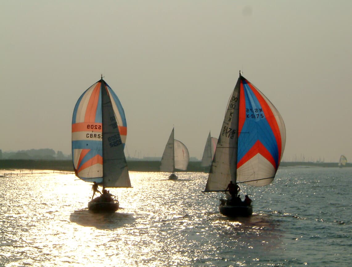 Yacht racing under sail