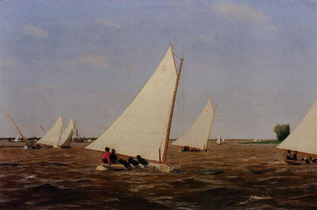 Yacht racing under sail