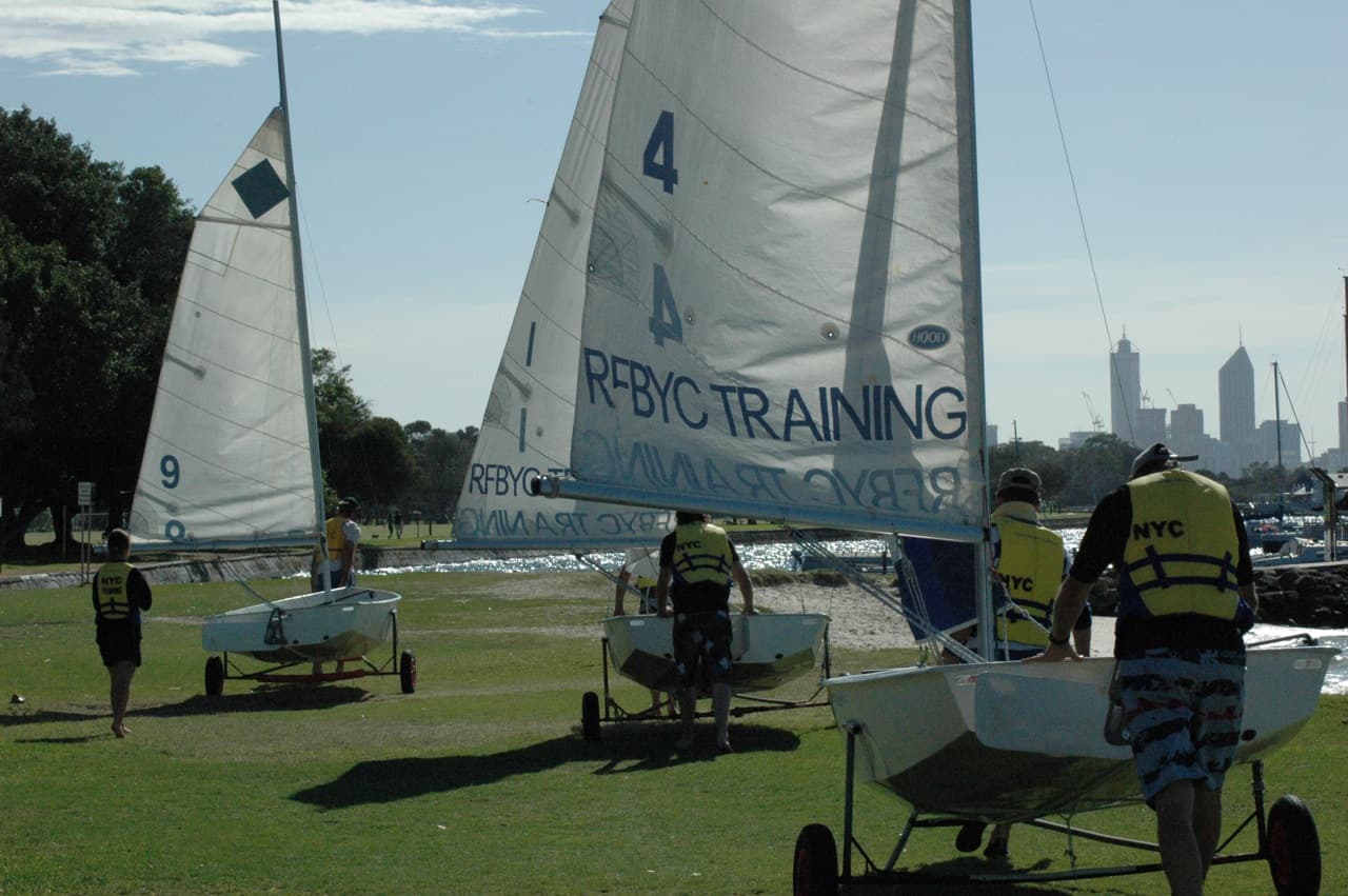 Yachts at Royal Freshwater Bay Yacht Club, Perth, Western Australia
