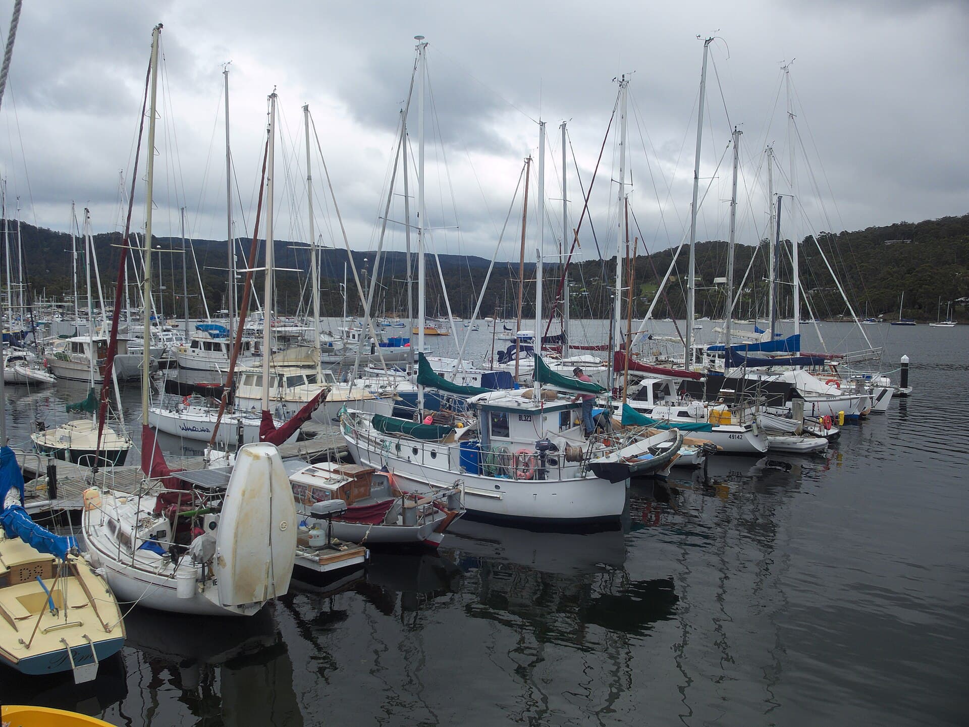 Yachts moored at South Haven Marina, Kettering