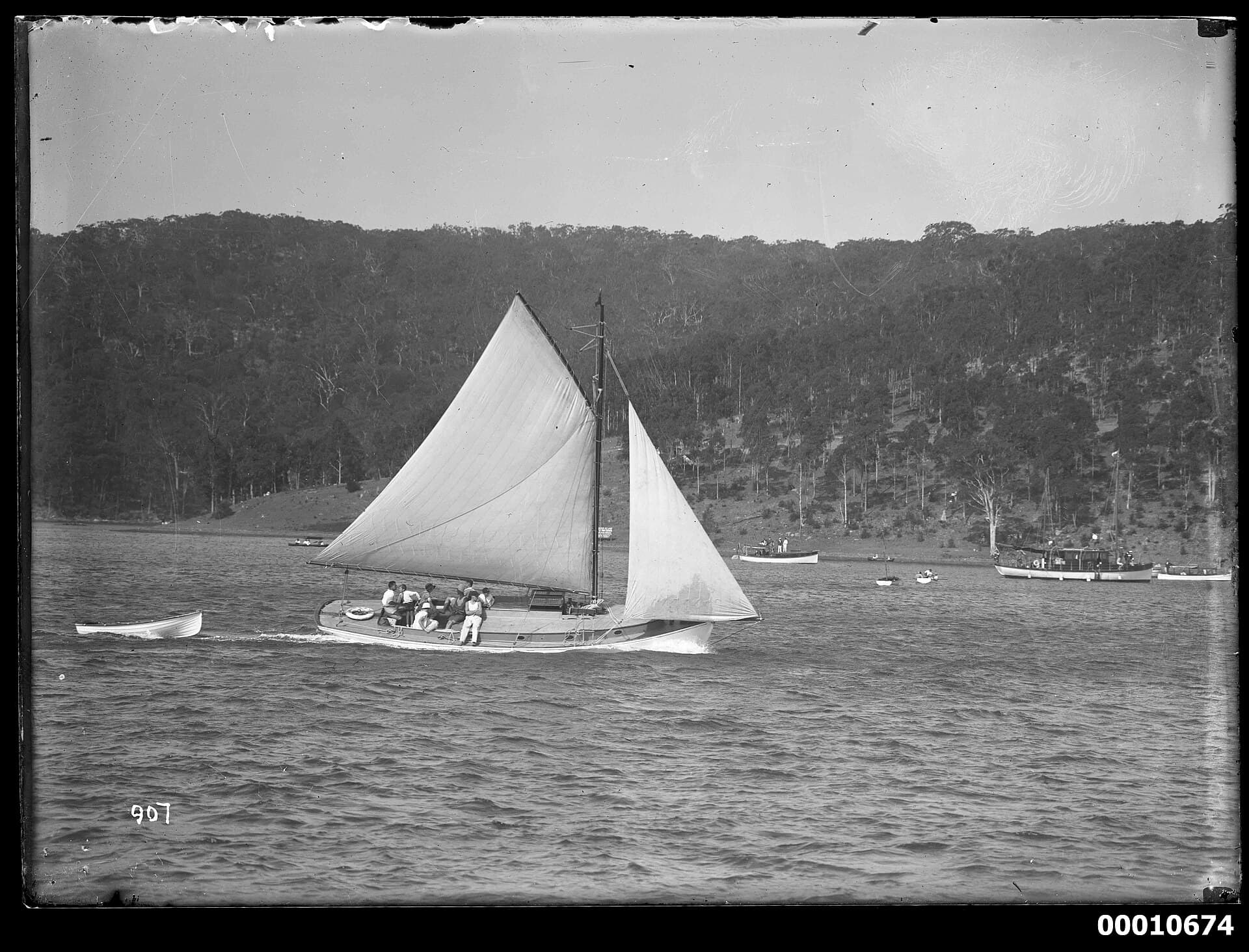Yacht racing under sail