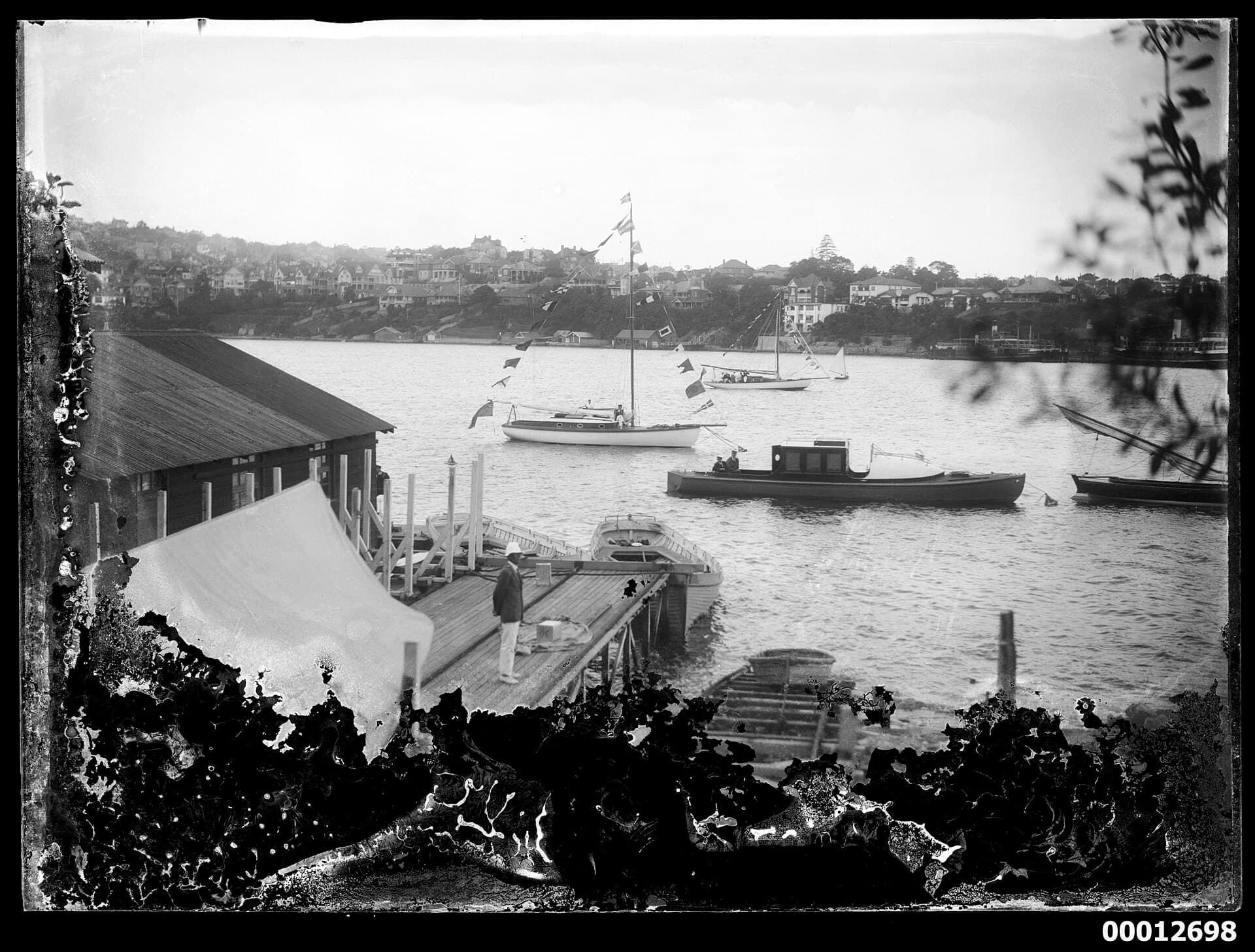 The Royal Sydney Yacht Squadron wharf on Sydney Harbour