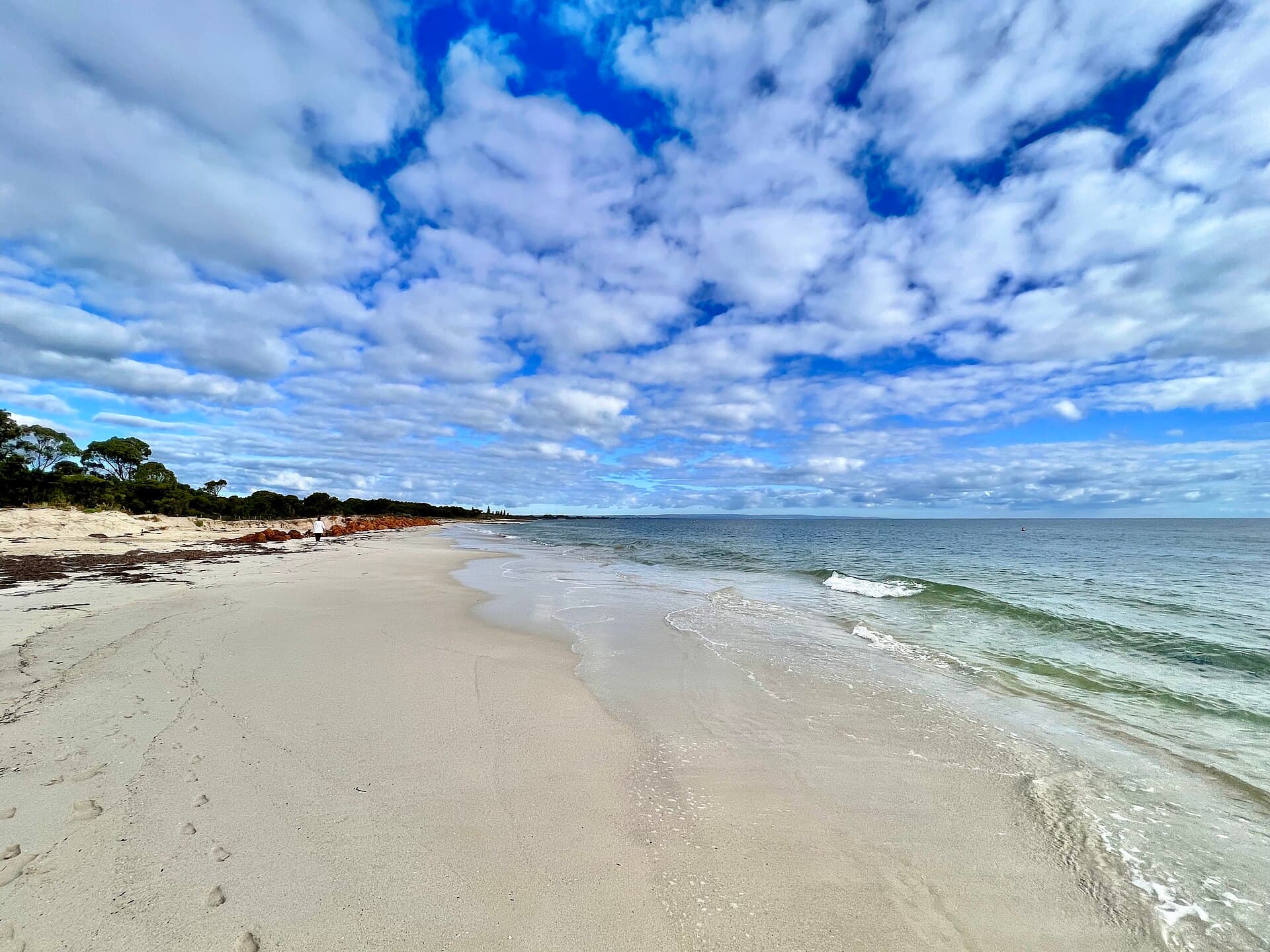 Geographe Bay looking south towards Cape Naturaliste from Broadwater