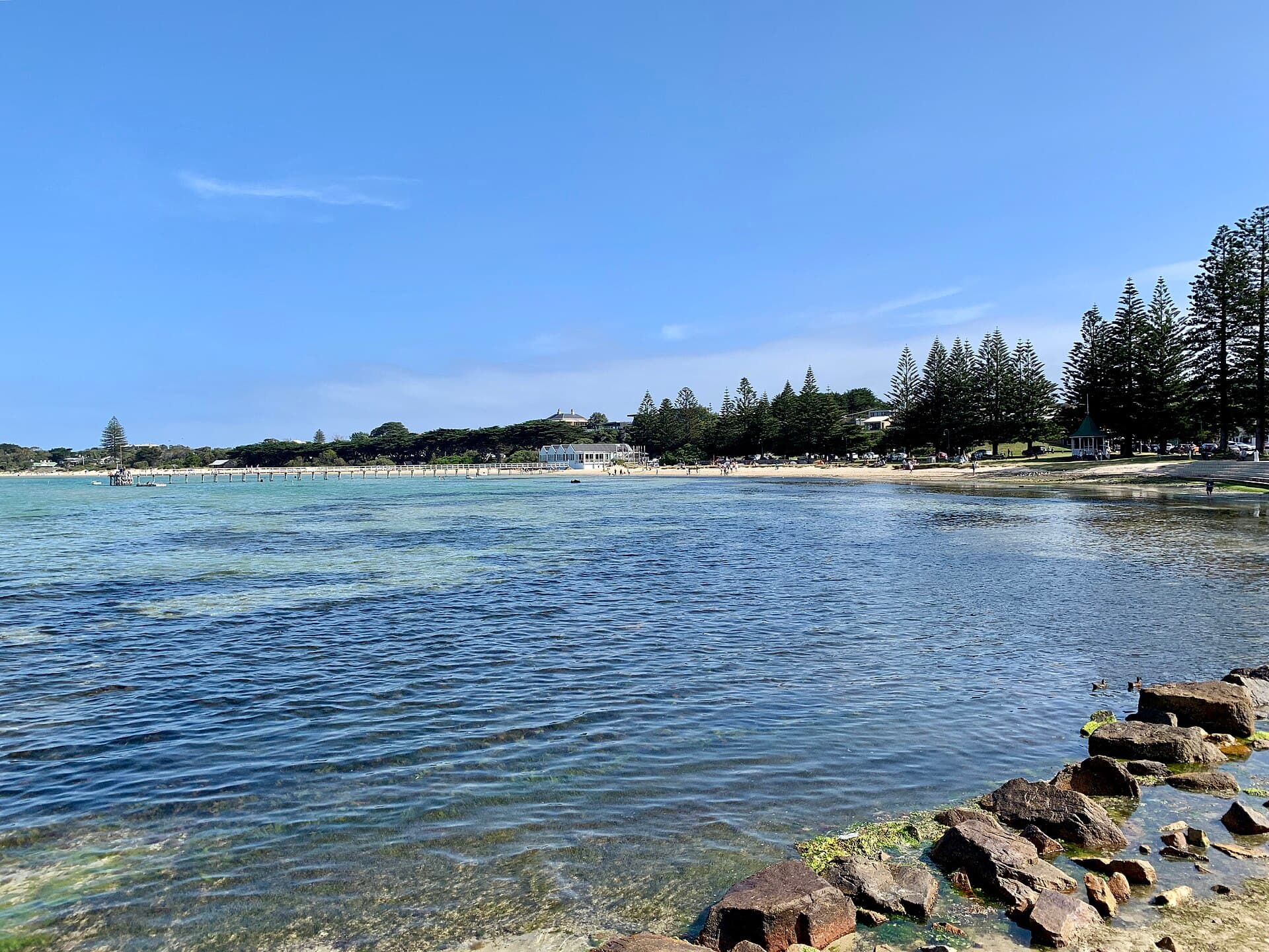 The Sorrento foreshore and pier on Port Phillip