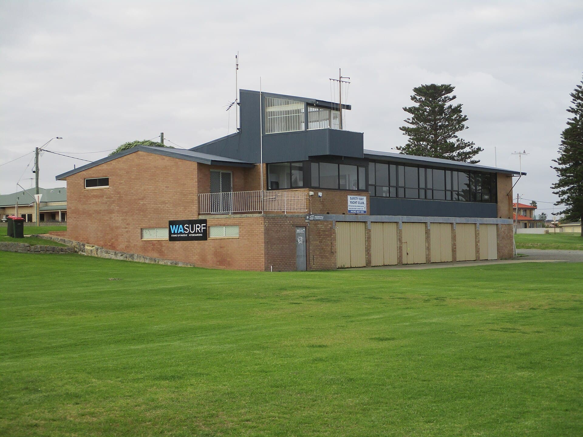 The Safety Bay Yacht Club clubhouse on the Safety Bay foreshore