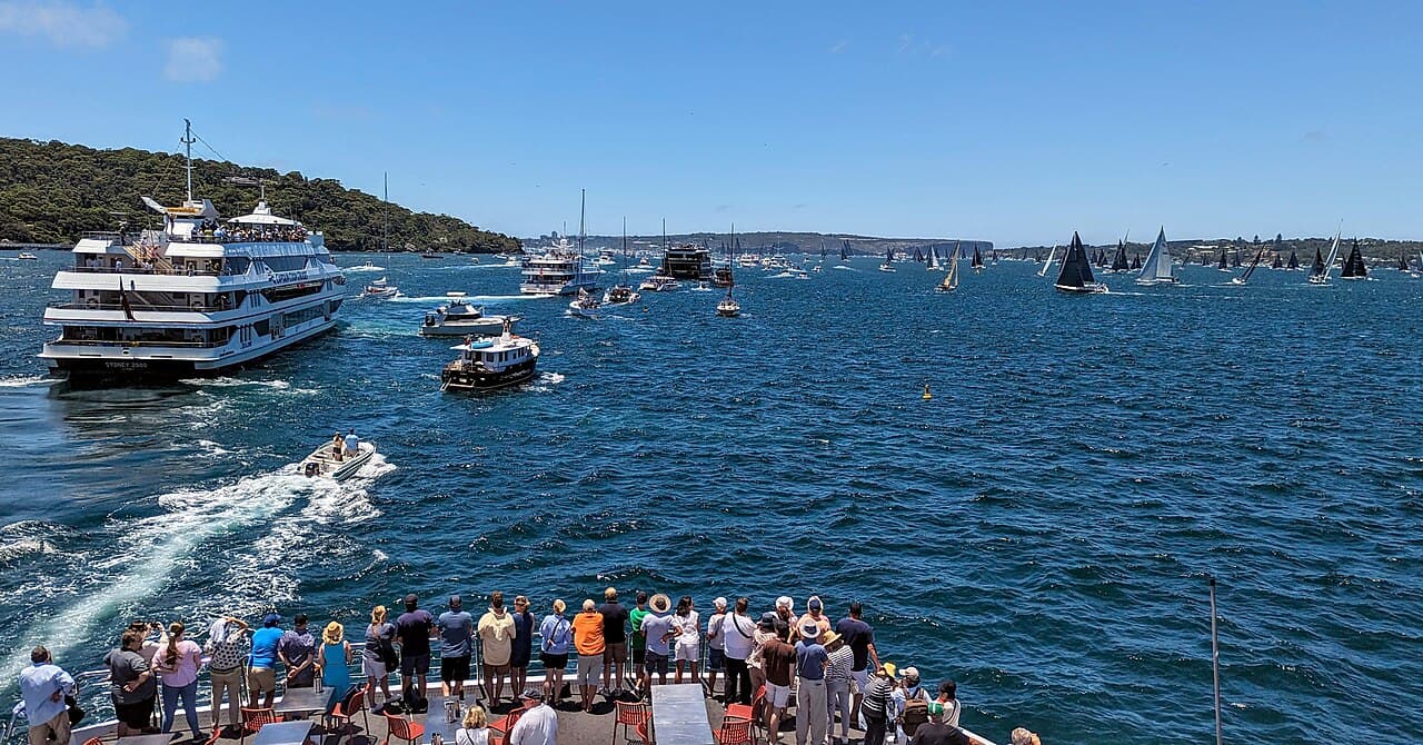 77th Rolex Sydney Hobart Yacht Race spectators